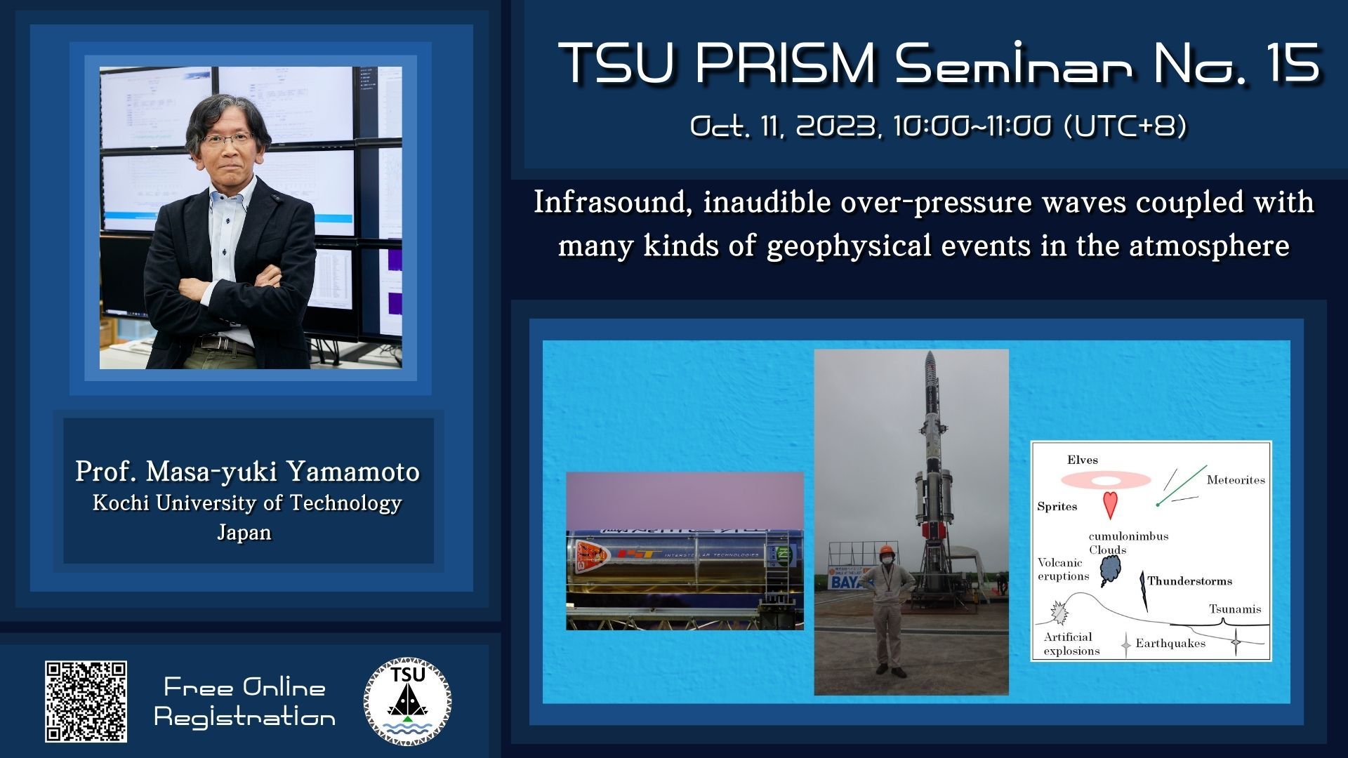 TSU PRISM Seminar Series No. 15(October 11, 2023) @ Google Meet